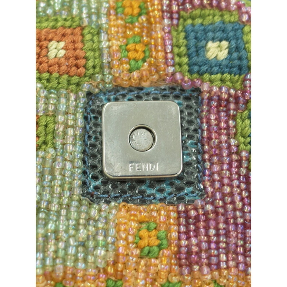 Fendi Beaded Mamma Bucket Semi Shoulder Bag - Picture 9 of 9